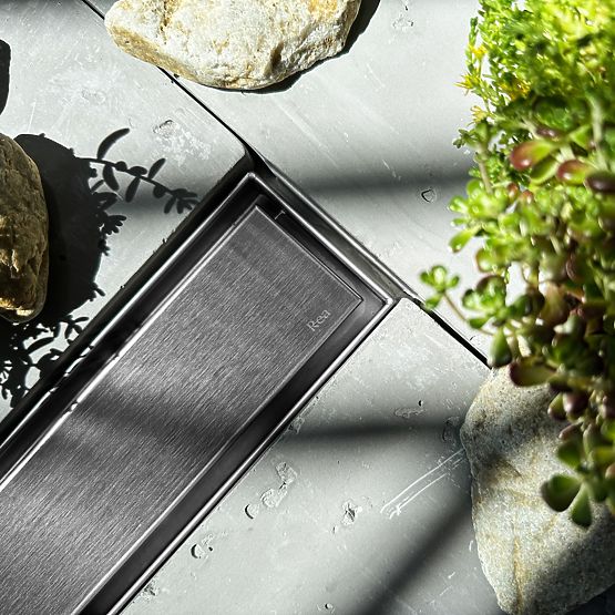 Caniveau linéaire REA NEOX PRO Acier brossé 50