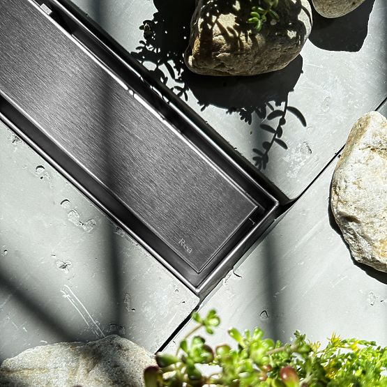 Caniveau linéaire REA NEOX PRO Acier brossé 60