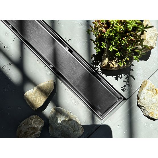 Caniveau linéaire REA NEOX PRO Acier brossé 60