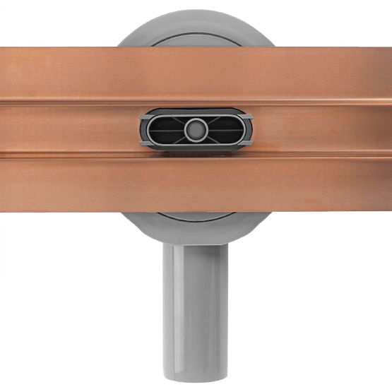 Caniveau linéaire REA NEOX SLIM PRO cuivre brossé 60