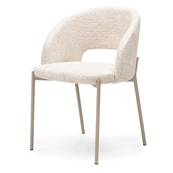 Chaise avec ouverture dans le dossier Jazz, beige clair