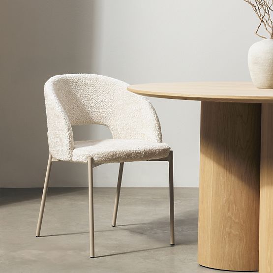 Chaise avec ouverture dans le dossier Jazz, beige clair