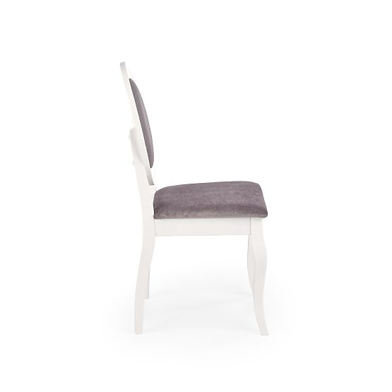 Chaise BAROCK blanche / grise (1p=2pcs)