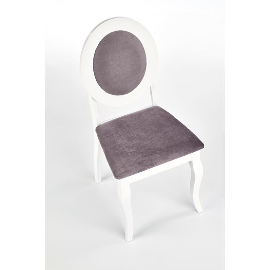 Chaise BAROCK blanche / grise (1p=2pcs)