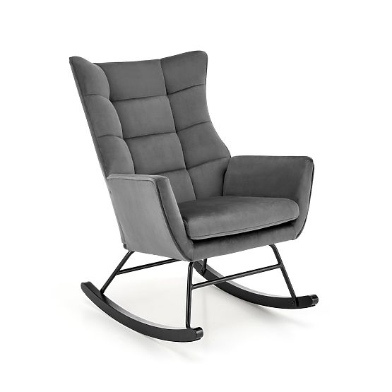 Chaise à bascule BAZALTO grise (1p=1 pièce)