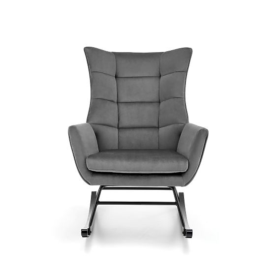 Chaise à bascule BAZALTO grise (1p=1 pièce)
