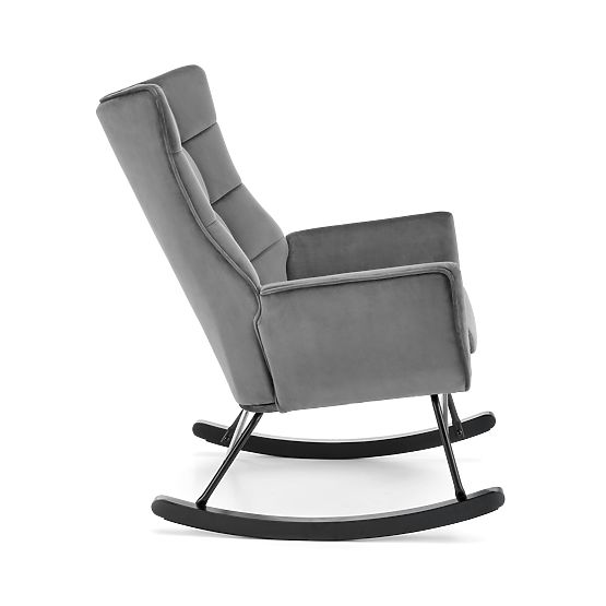 Chaise à bascule BAZALTO grise (1p=1 pièce)
