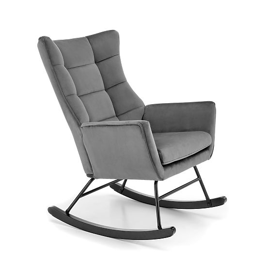Chaise à bascule BAZALTO grise (1p=1 pièce)