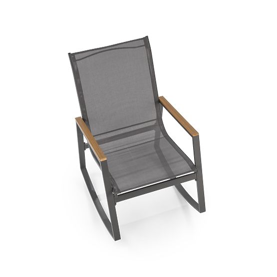 Chaise à bascule Zlatan - gris