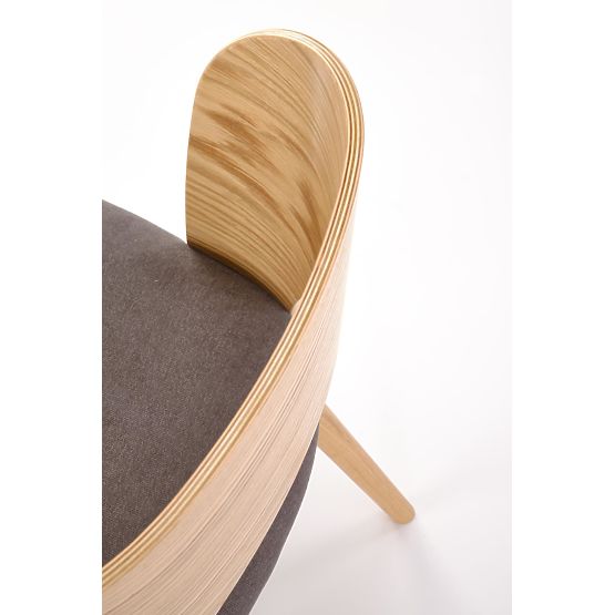Chaise CADIZ chêne naturel / gris (1p=2pcs)