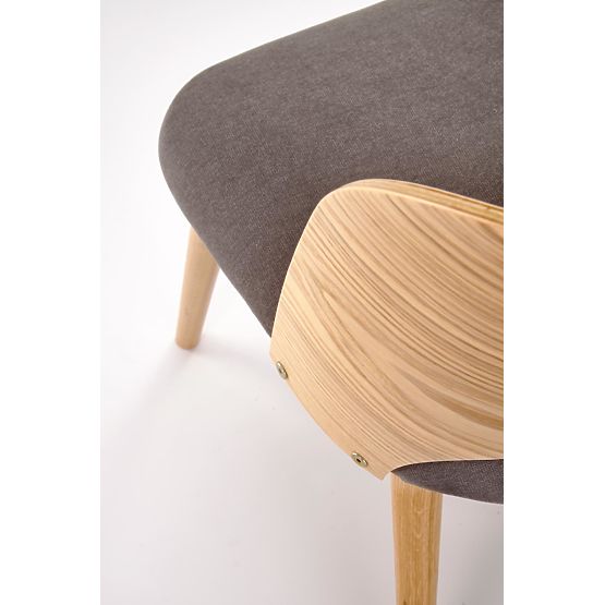 Chaise CADIZ chêne naturel / gris (1p=2pcs)