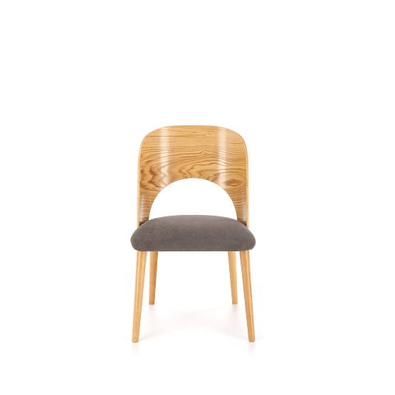 Chaise CADIZ chêne naturel / gris (1p=2pcs)