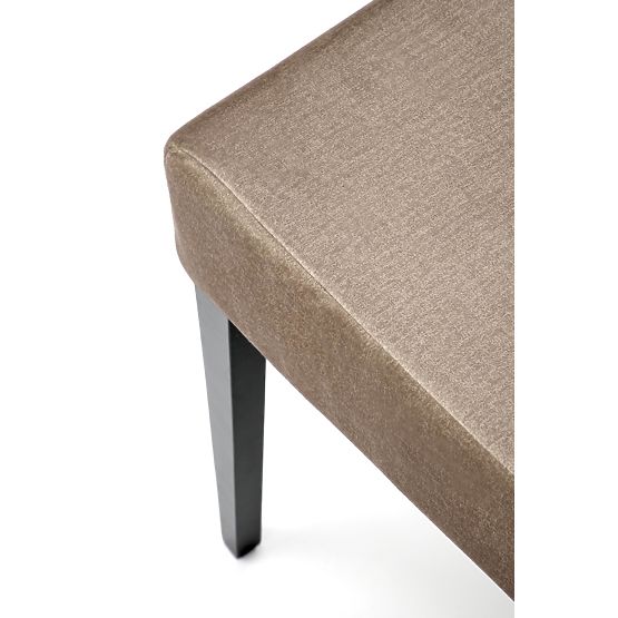 Chaise CLARION 2 noire / revêtement : MONOLITH 09 (marron foncé) (1p=2pcs)