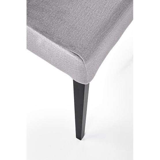 Chaise CLARION 2 noire / revêtement : MONOLITH 85 (cendre) (1p=2pcs)