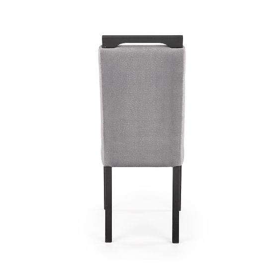 Chaise CLARION 2 noire / revêtement : MONOLITH 85 (cendre) (1p=2pcs)