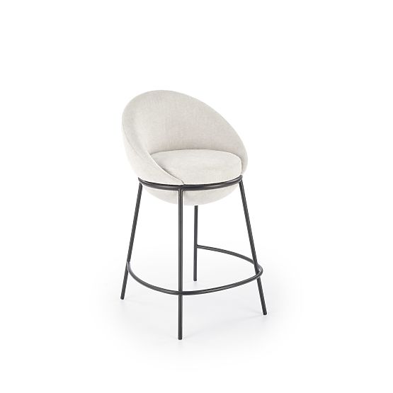 Chaise de bar beige H118