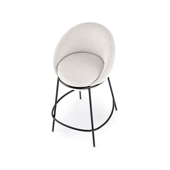 Chaise de bar beige H118