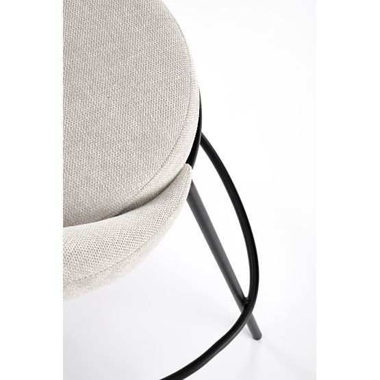 Chaise de bar beige H118