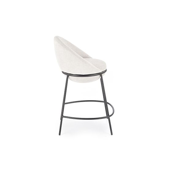 Chaise de bar beige H118