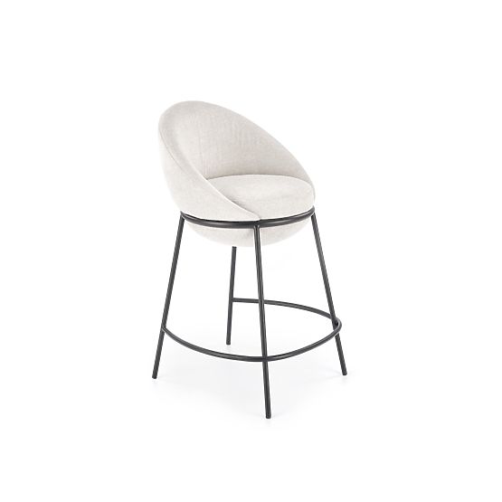 Chaise de bar beige H118