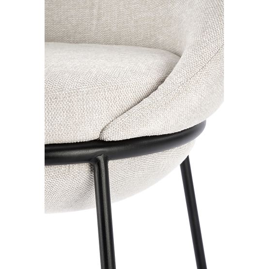 Chaise de bar beige H118