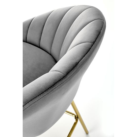 Chaise de bar H112 gris / doré (2p=2pcs)