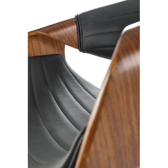 Chaise de bar H123 noire / noyer (1p=1pc)