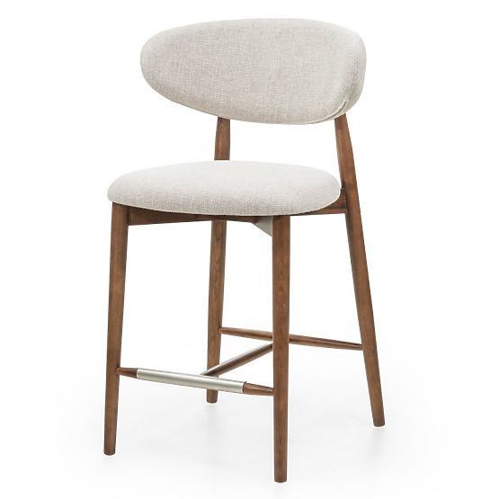 Chaise de bar Larnaca beige/marron