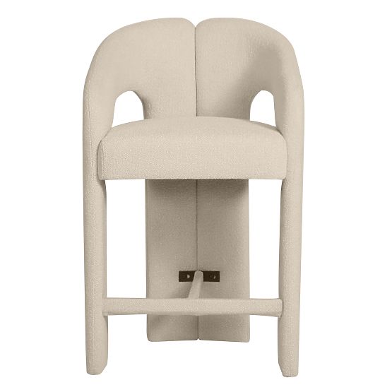 Chaise de bar rembourrée Castelo beige