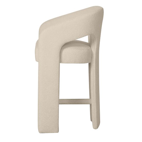 Chaise de bar rembourrée Castelo beige
