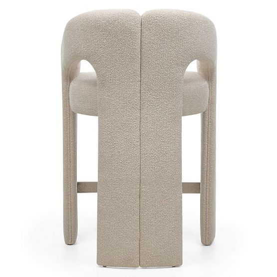Chaise de bar rembourrée Castelo beige