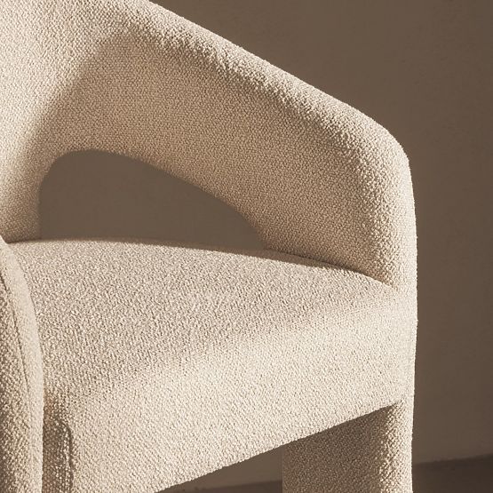 Chaise de bar rembourrée Castelo beige