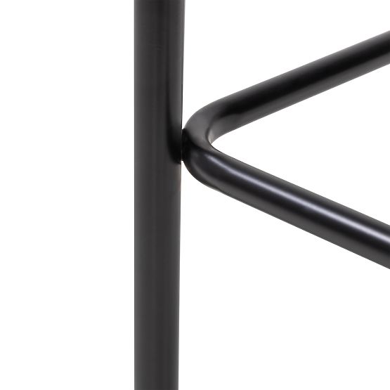 Chaise de bar Yasmin II, écru/pieds noirs