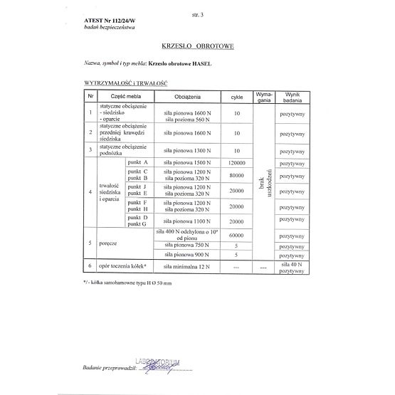 Chaise de bureau HASEL - noir et gris