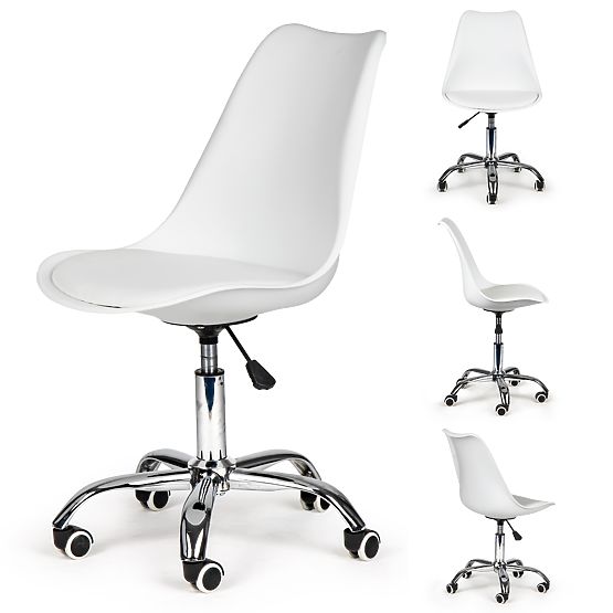 Chaise de bureau pivotante avec coussin Modern Office