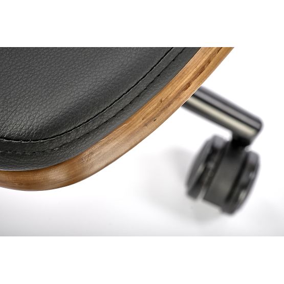 Fauteuil de bureau WEBER noyer / noir