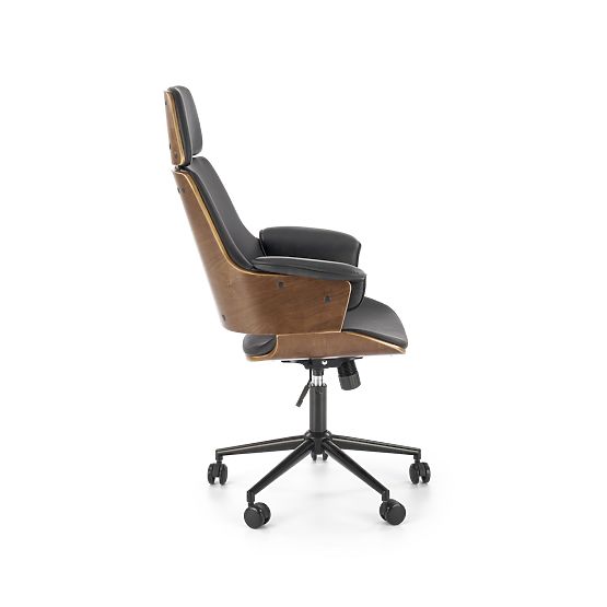 Fauteuil de bureau WEBER noyer / noir