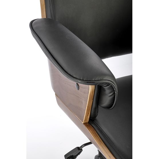 Fauteuil de bureau WEBER noyer / noir