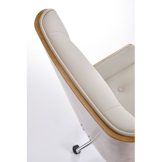 Chaise de bureau WEBSTER noyer/beige