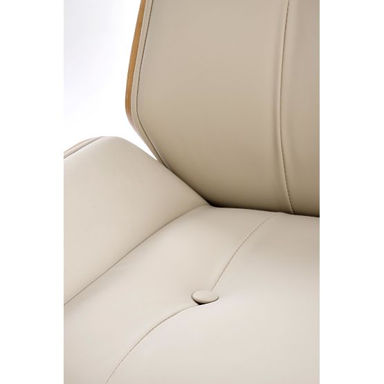 Chaise de bureau WEBSTER noyer/beige