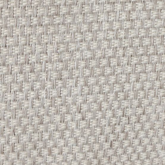 Chaise de jardin Japori en aluminium, beige clair, arrondie