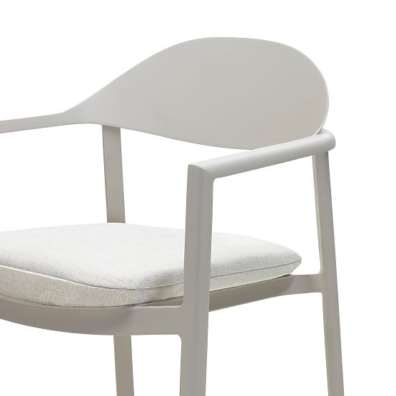 Chaise de jardin Marinelli, aluminium, beige clair