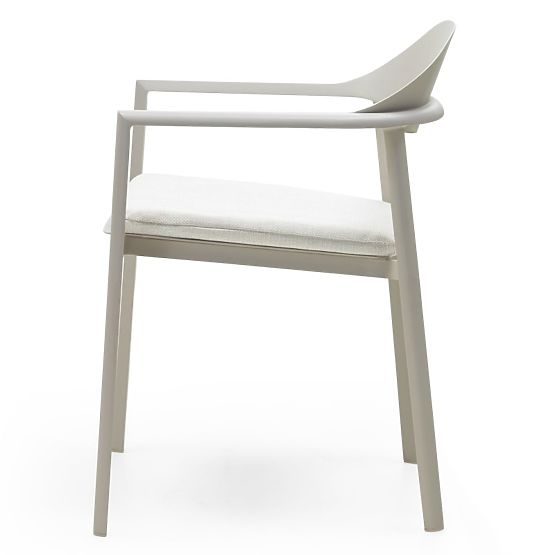 Chaise de jardin Marinelli II, aluminium, beige clair