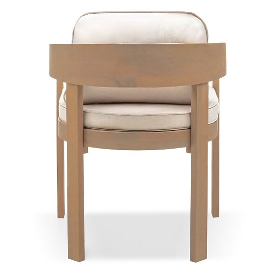 Chaise de jardin Satori en bois d'acacia FSC, aspect teck, beige
