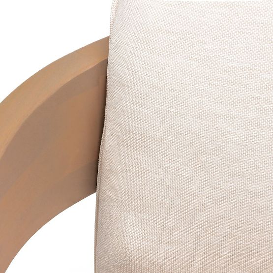 Chaise de jardin Satori en bois d'acacia FSC, aspect teck, beige