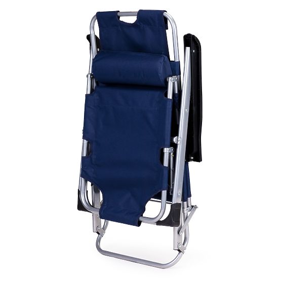 Chaise de plage de jardin pliable 2 en 1 transat