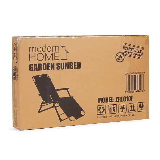 Chaise de plage de jardin pliable 2 en 1 transat