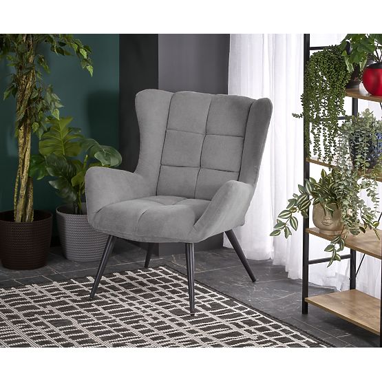 Chaise de relaxation BYRON - gris