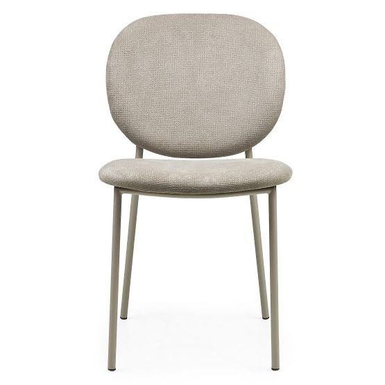 Chaise de salle à manger Alexa, marron clair/pieds beige