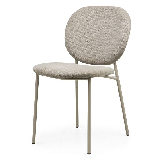 Chaise de salle à manger Alexa, marron clair/pieds beige